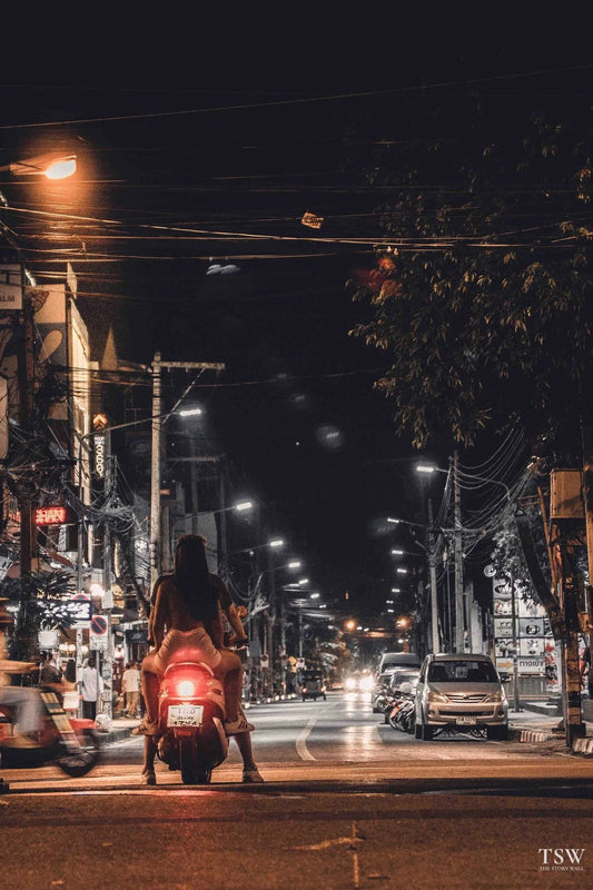 Chiang Mai Night Road - The Story Wall -