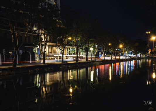 Chiang Mai River Reflections - The Story Wall -