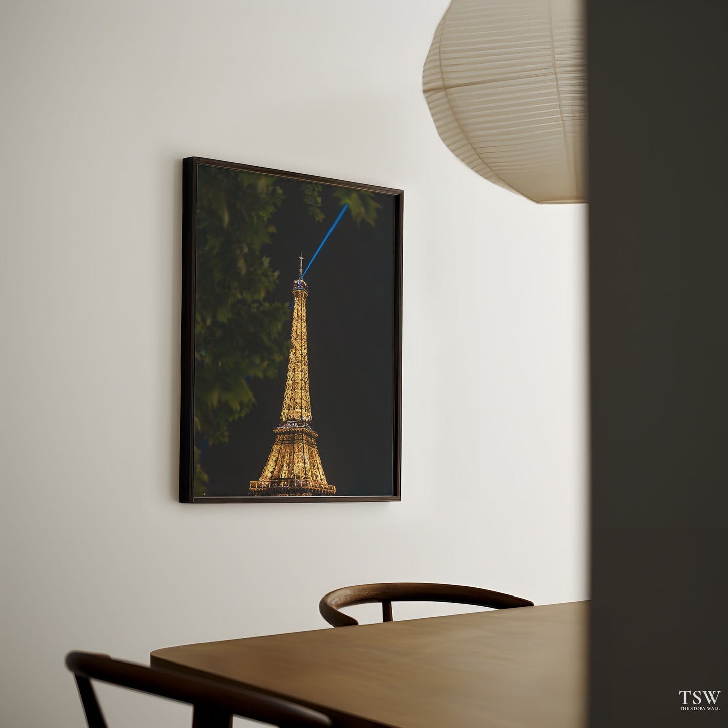 Eiffel Tower Blue Beam, Paris - The Story Wall -