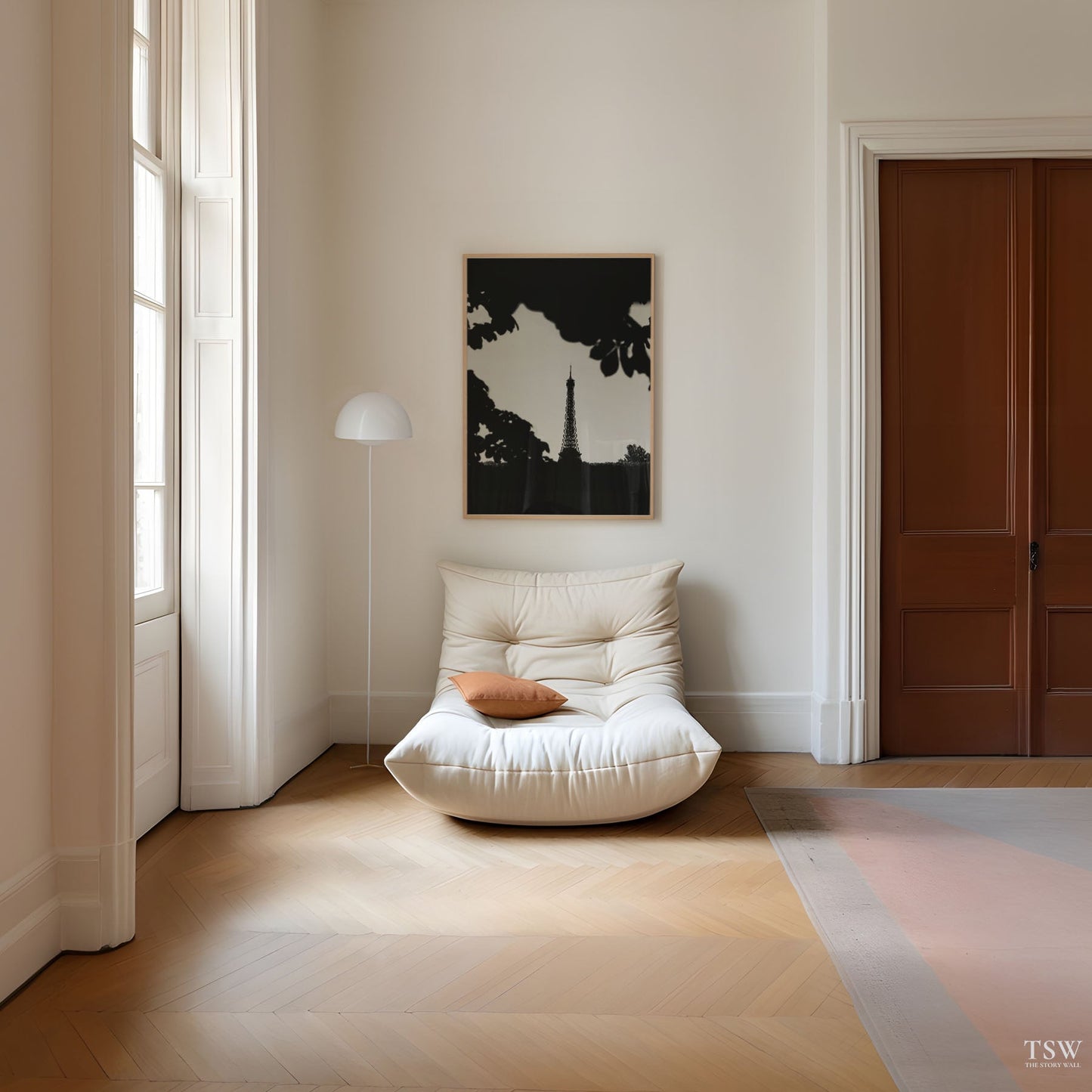 Eiffel Tower in Black & White, Paris - The Story Wall -