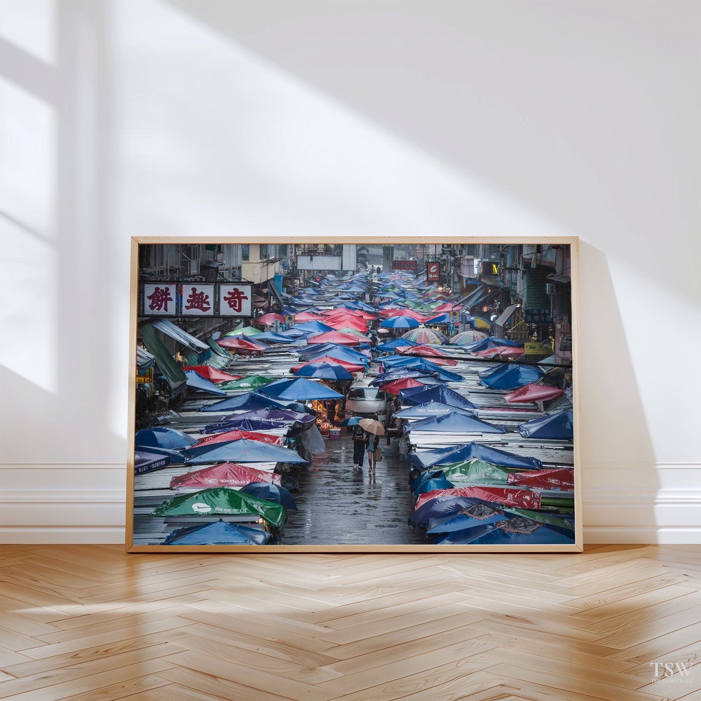 Ladies Market Rain, Hong Kong - The Story Wall -
