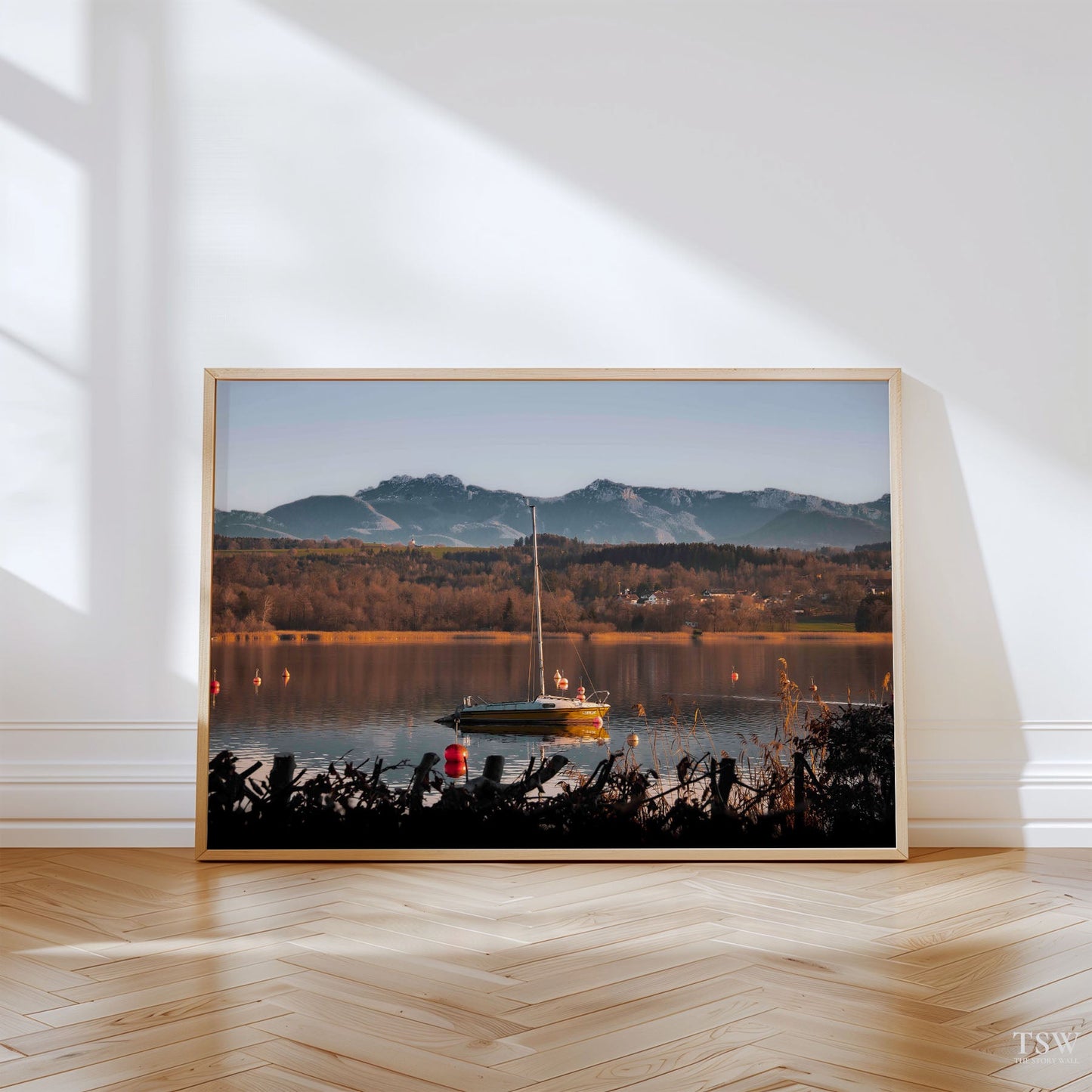 Simsee & Alps Horizon, Bavaria - The Story Wall -