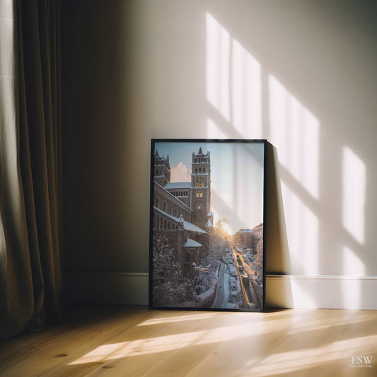 Winter Sunset, Munich - The Story Wall -