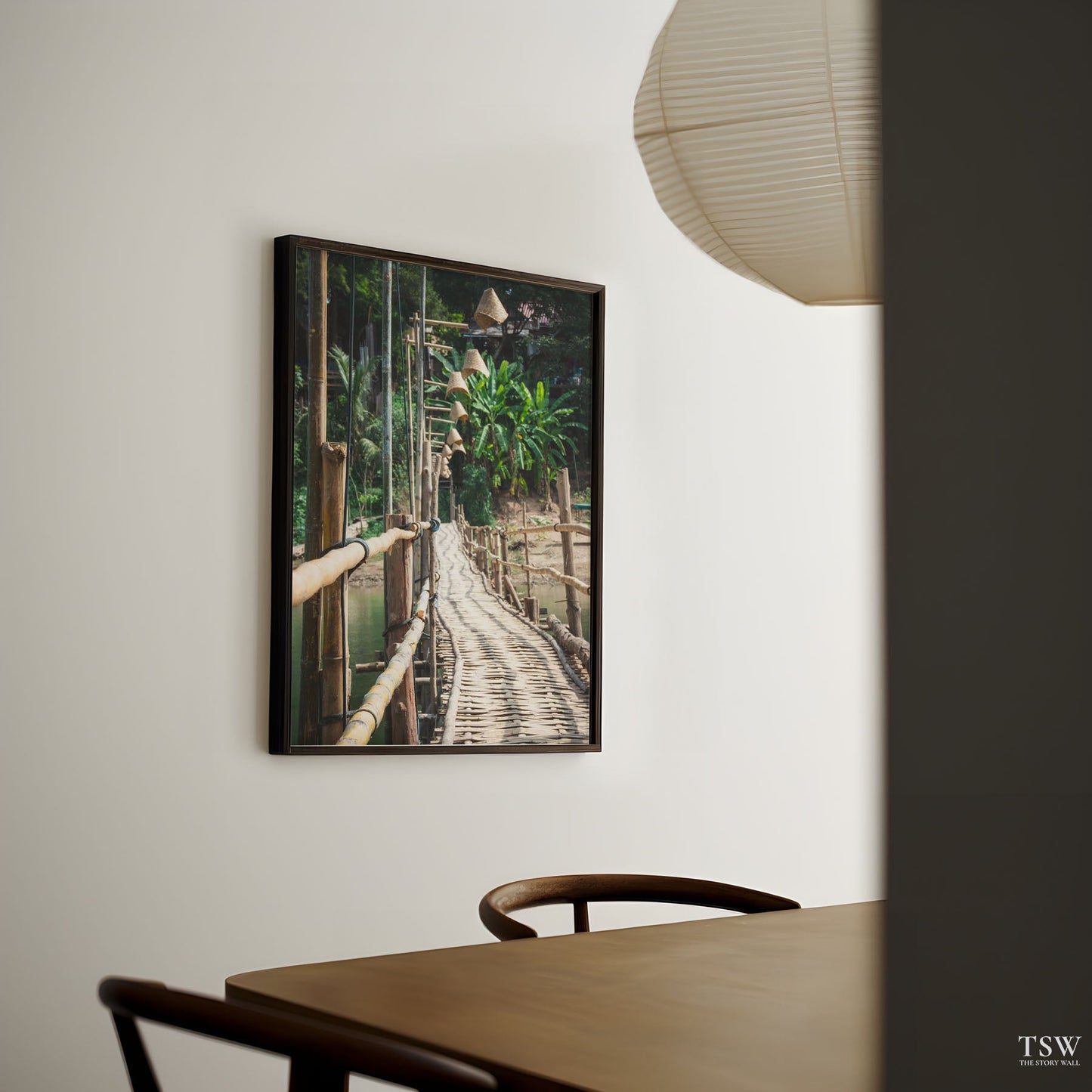 Bamboo Bridge, Luang Prabang - The Story Wall - 