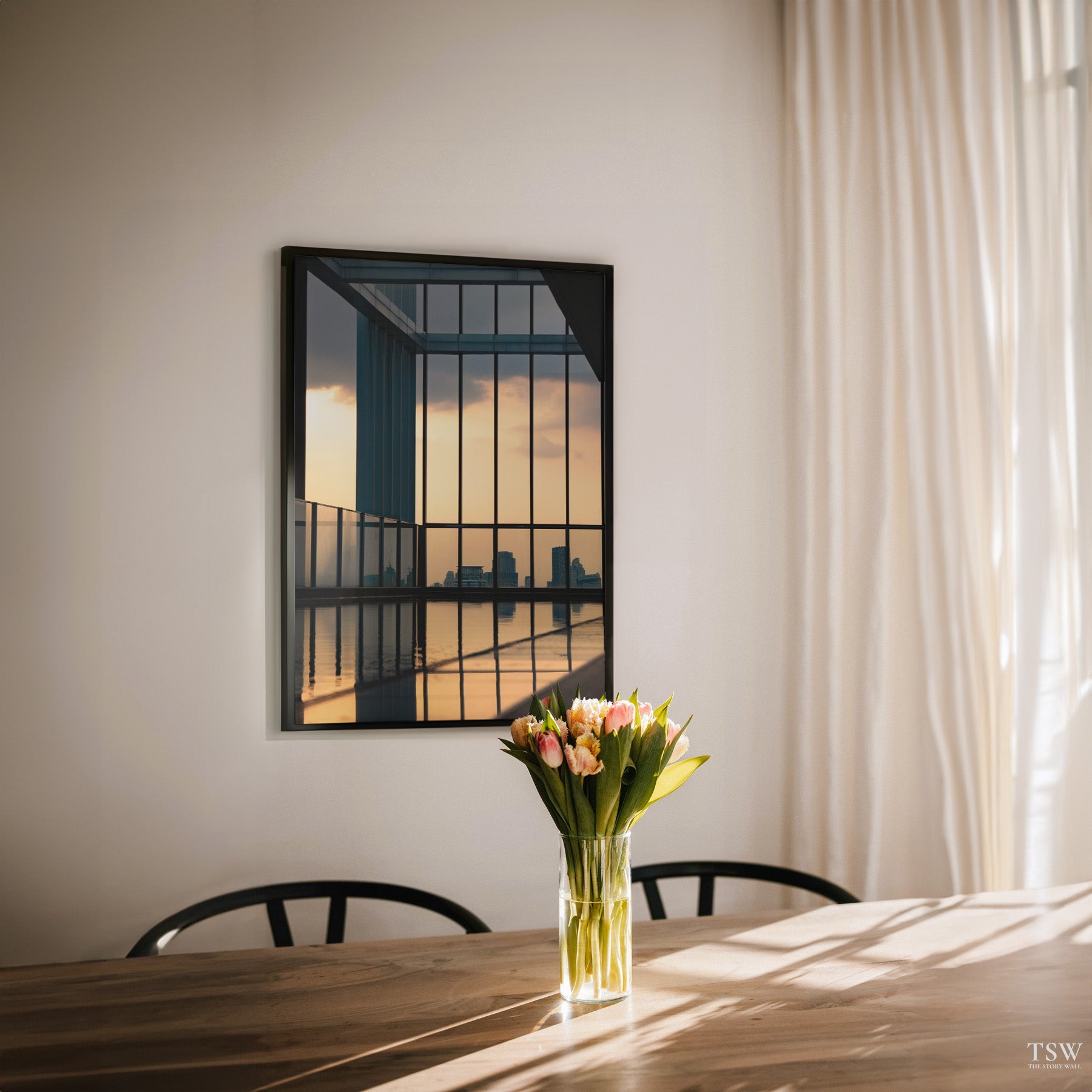 Bangkok Rooftop Sunset - The Story Wall - 