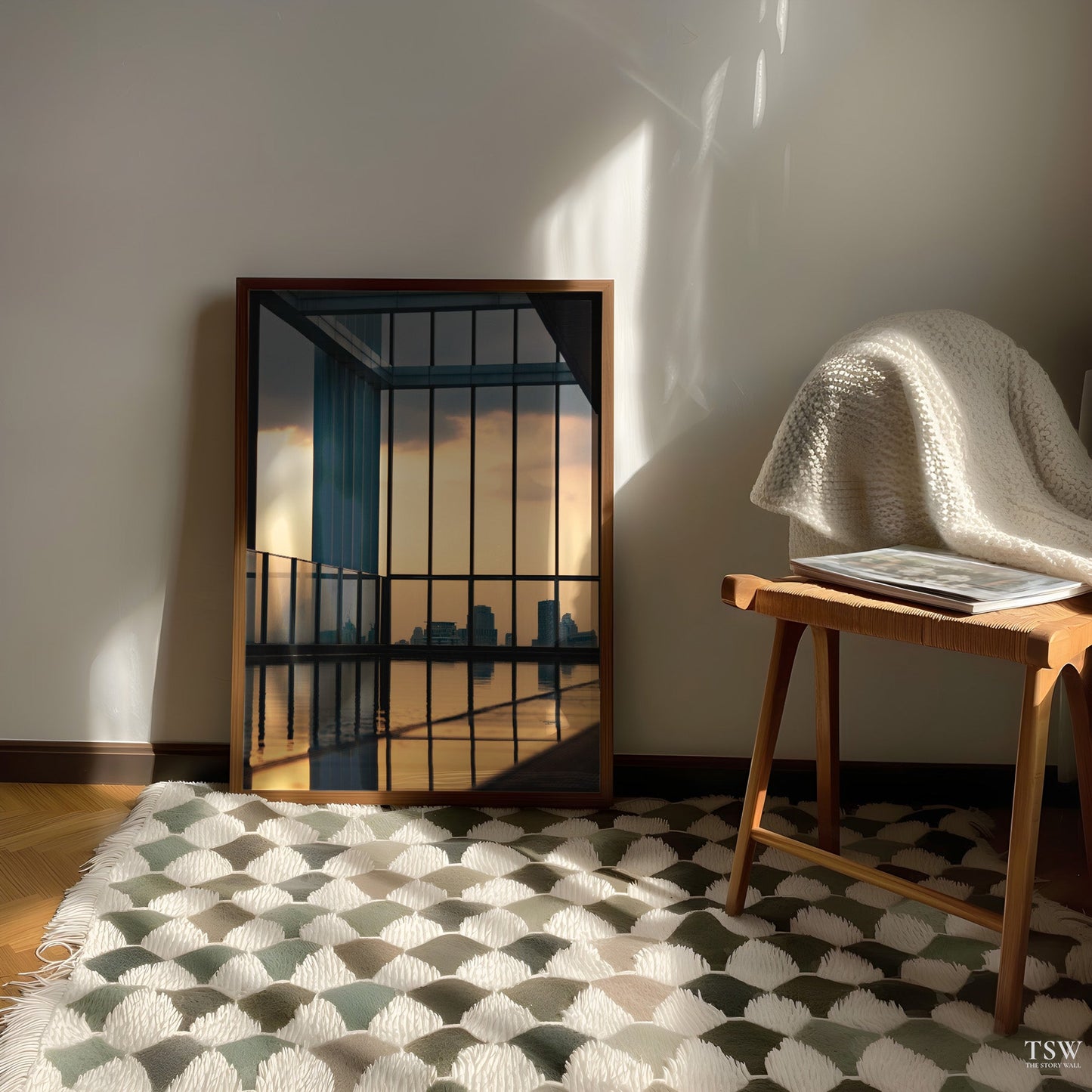 Bangkok Rooftop Sunset - The Story Wall - 