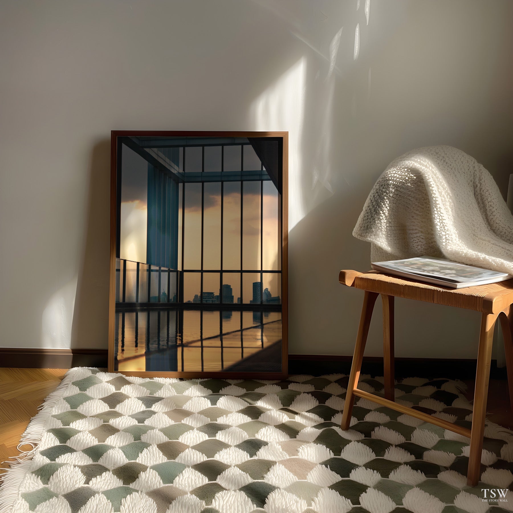 Bangkok Rooftop Sunset - The Story Wall - 