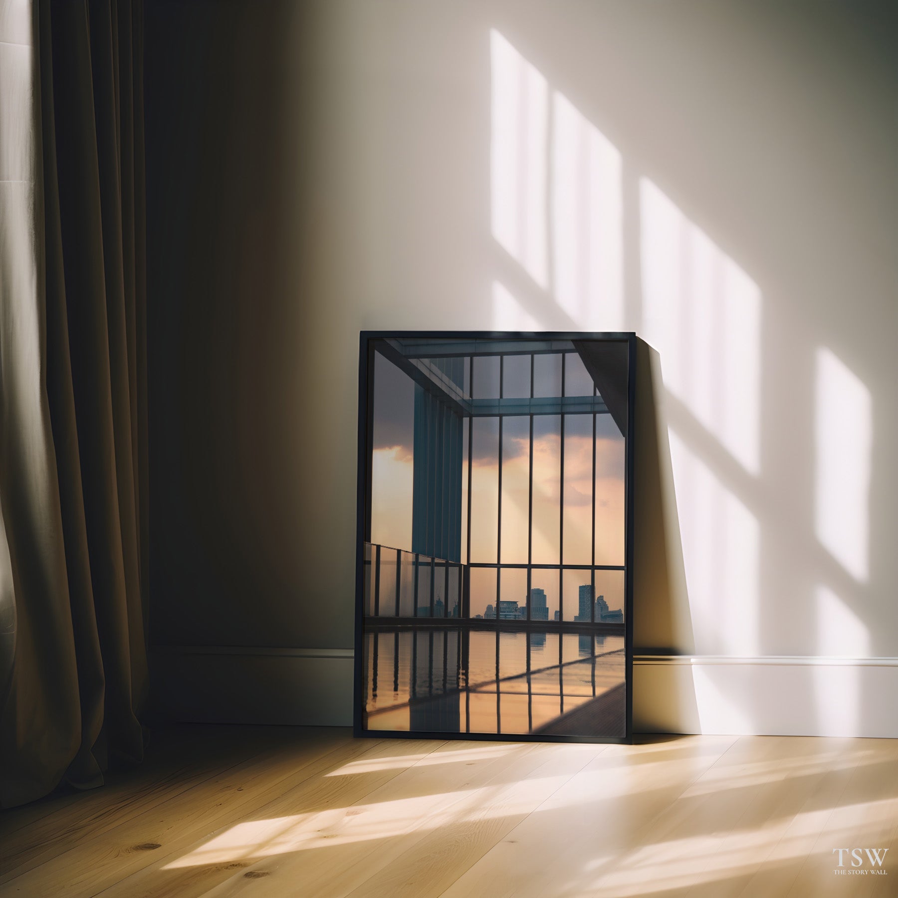 Bangkok Rooftop Sunset - The Story Wall - 