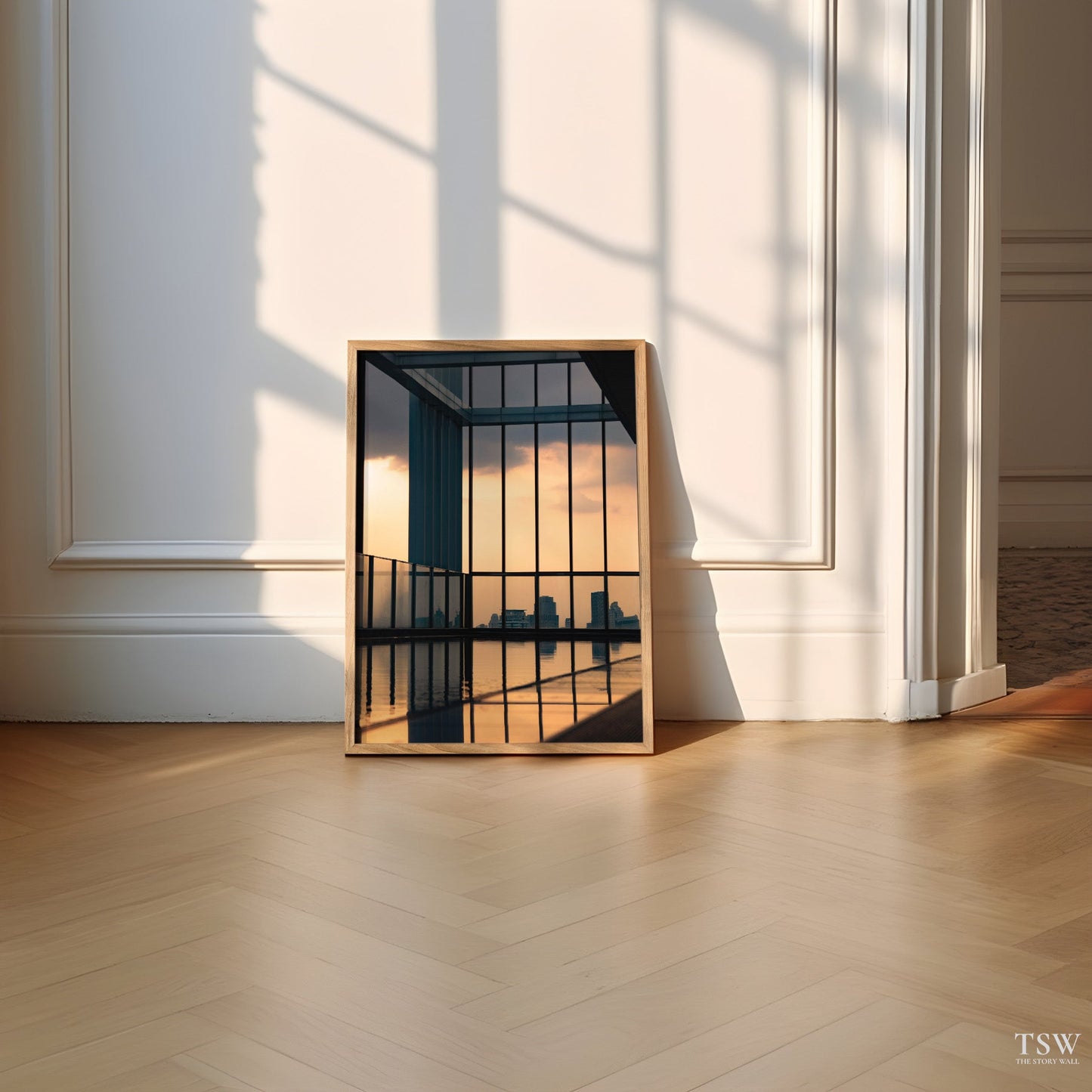 Bangkok Rooftop Sunset - The Story Wall - 