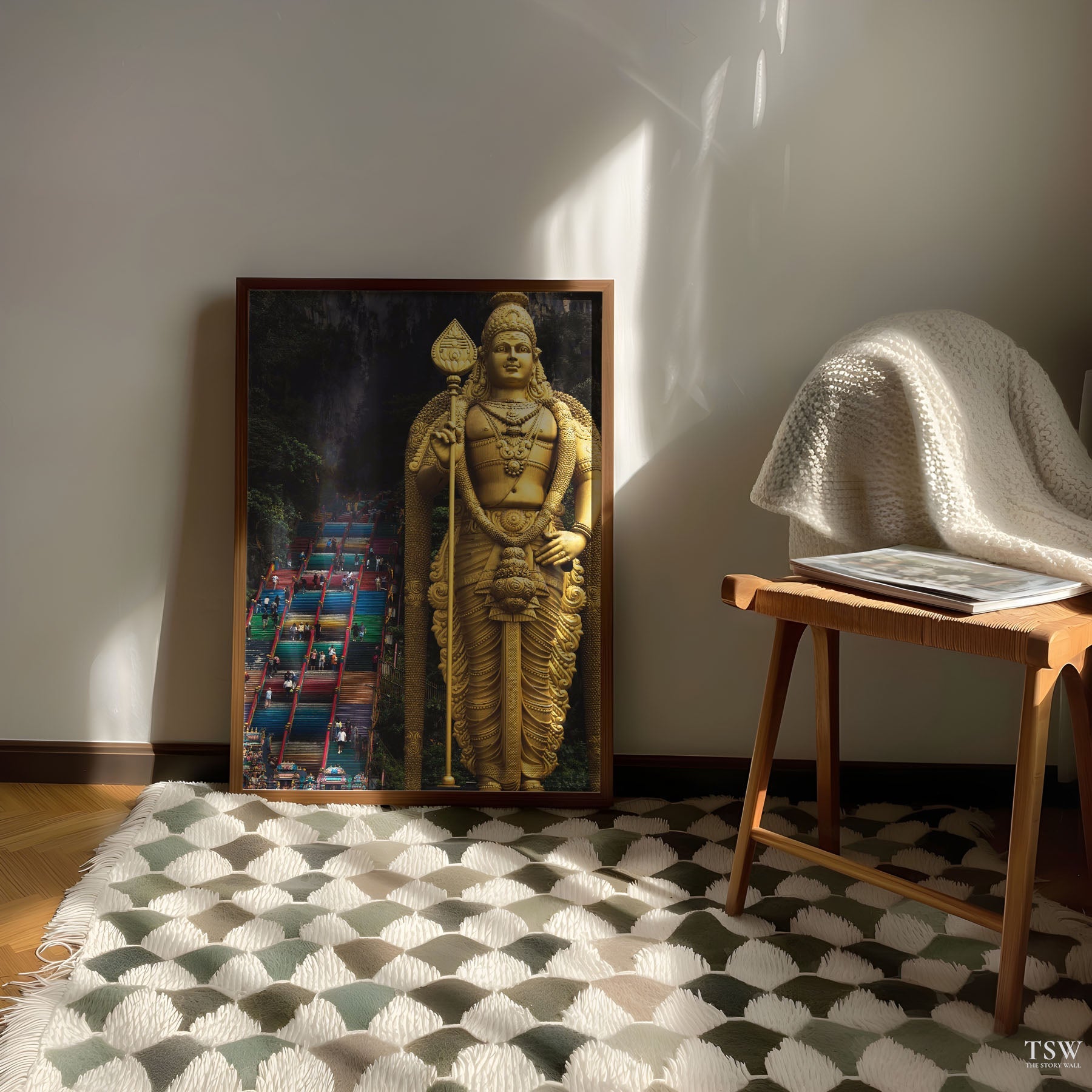 Batu Caves Buddha, Kuala Lumpur - The Story Wall - 