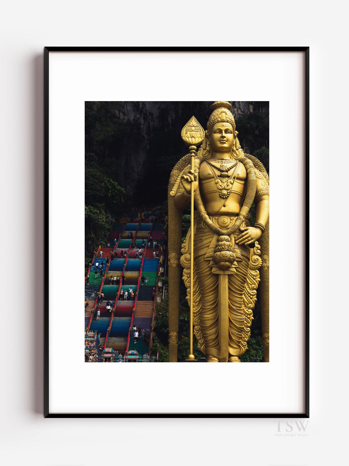 Batu Caves Buddha, Kuala Lumpur - The Story Wall - 