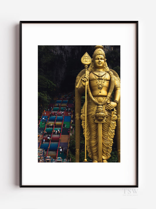 Batu Caves Buddha, Kuala Lumpur - The Story Wall - 