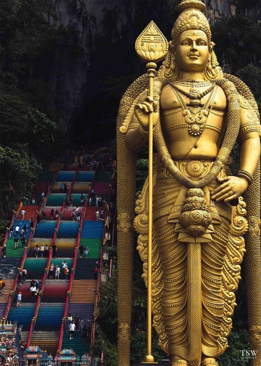 Batu Caves Buddha, Kuala Lumpur - The Story Wall - 