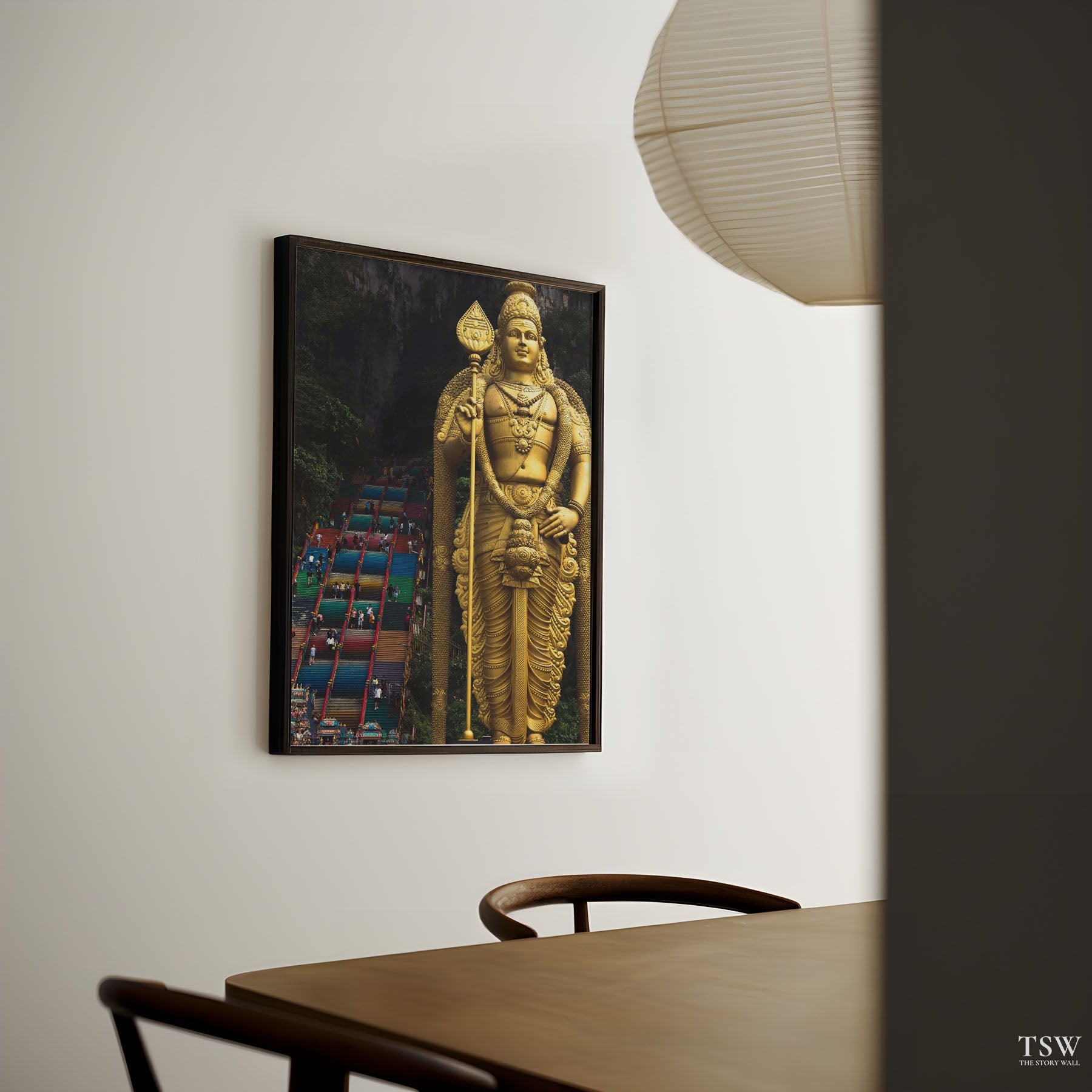 Batu Caves Buddha, Kuala Lumpur - The Story Wall - 