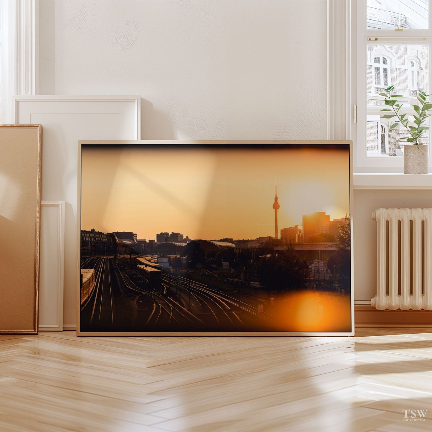 Berlin Rail Sunset & TV Tower - The Story Wall - 