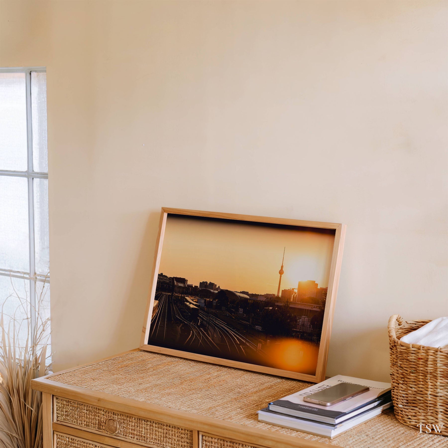 Berlin Rail Sunset & TV Tower - The Story Wall - 