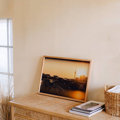 Berlin Rail Sunset & TV Tower - The Story Wall - 