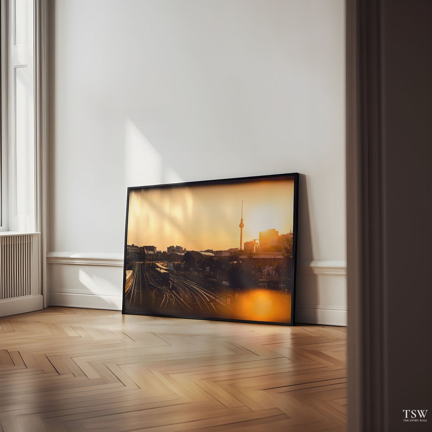 Berlin Rail Sunset & TV Tower - The Story Wall - 
