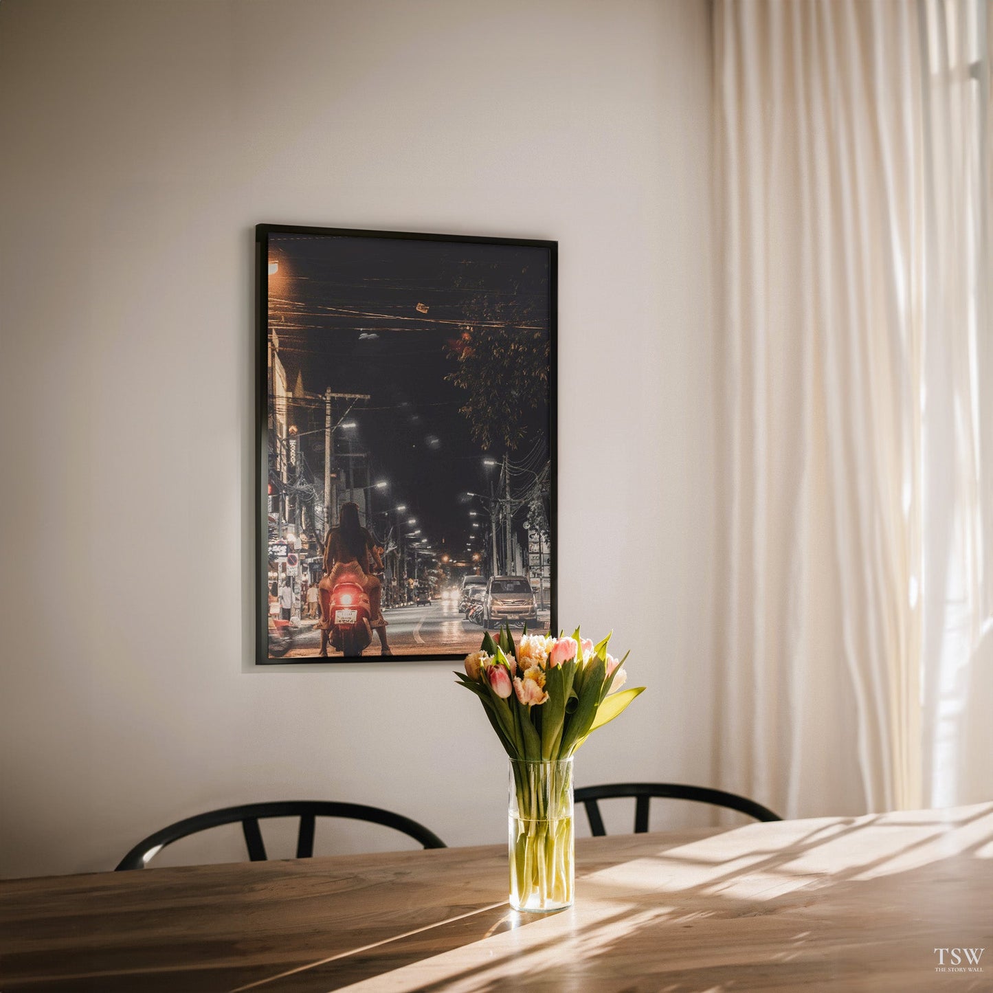 Chiang Mai Night Road - The Story Wall - 