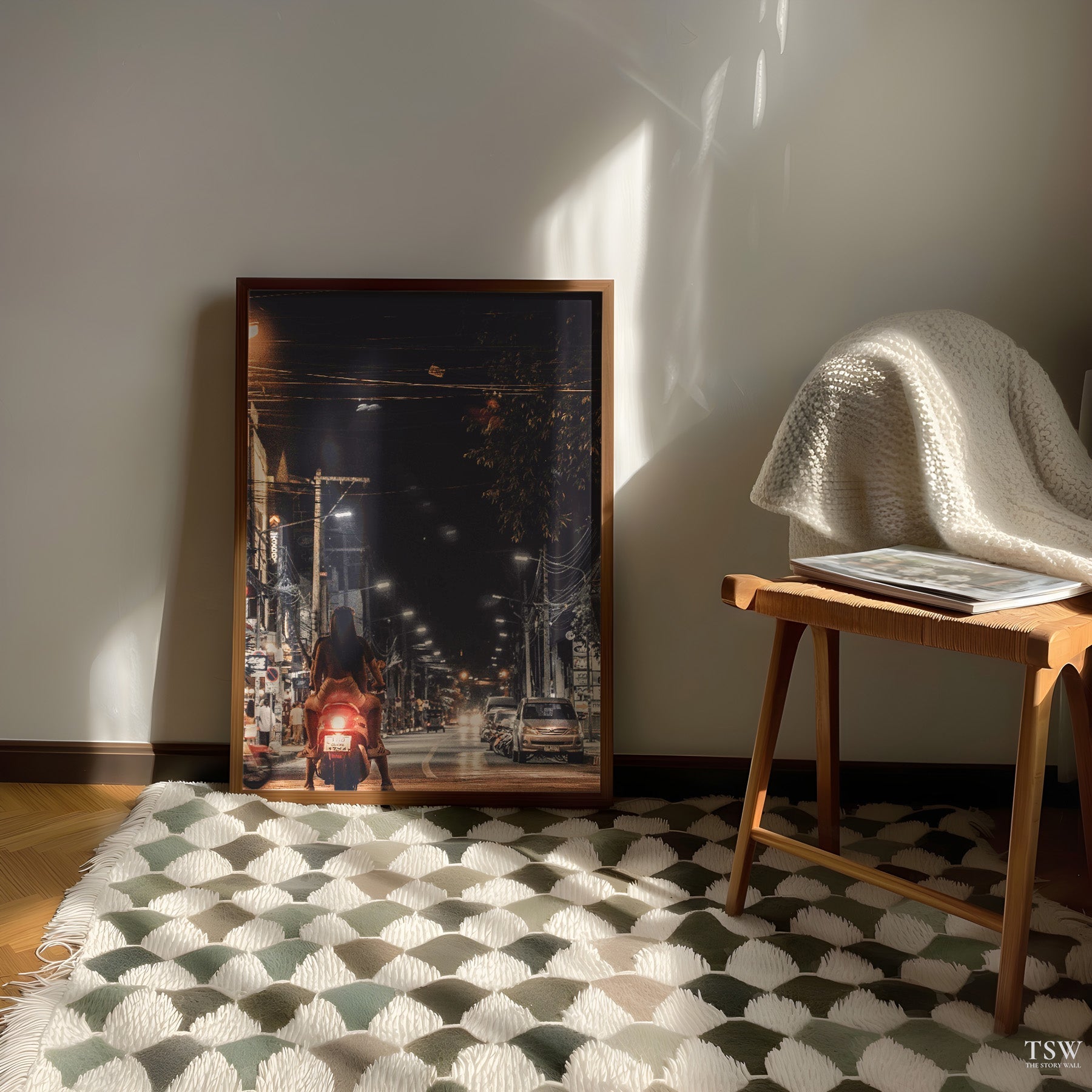 Chiang Mai Night Road - The Story Wall - 