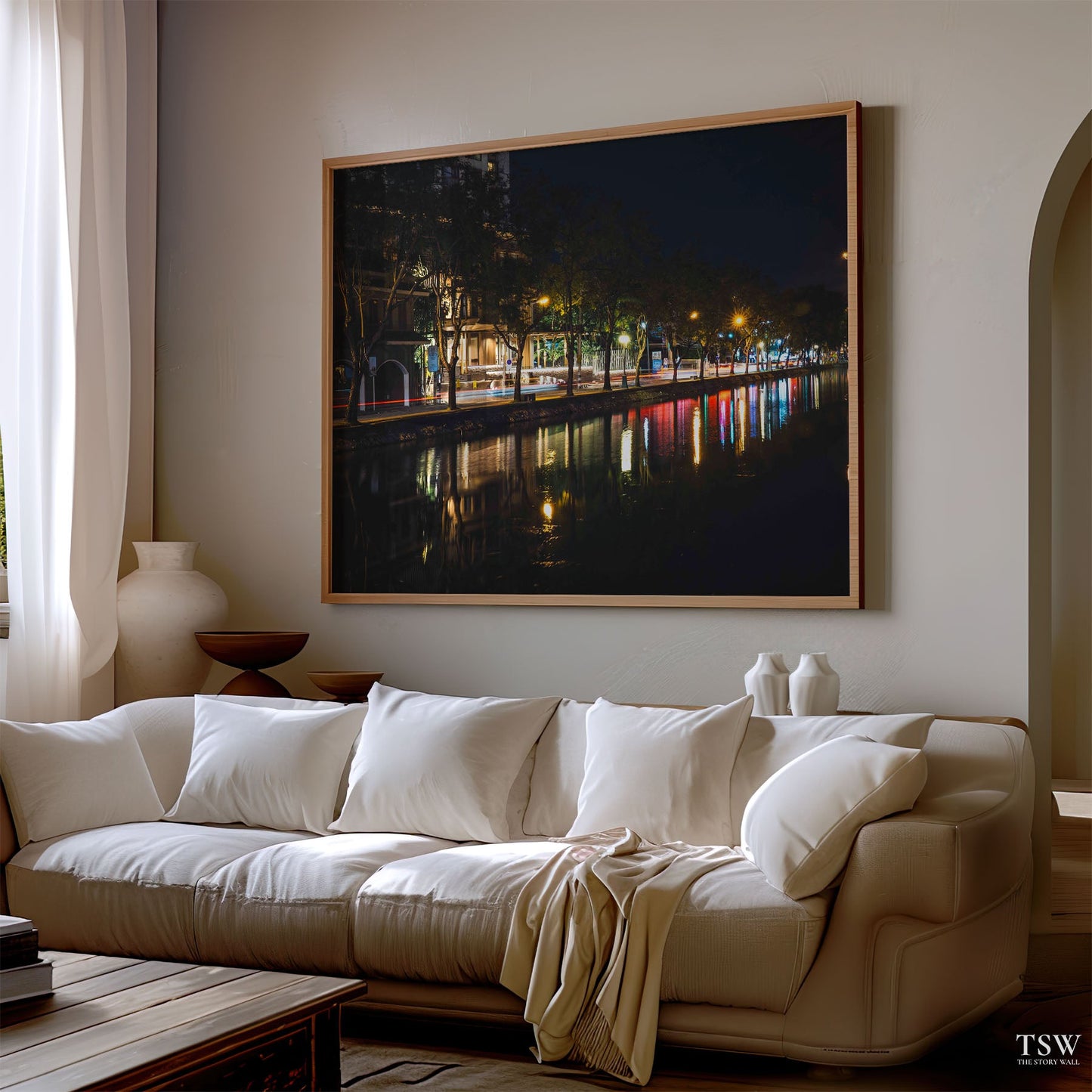 Chiang Mai River Reflections - The Story Wall - 