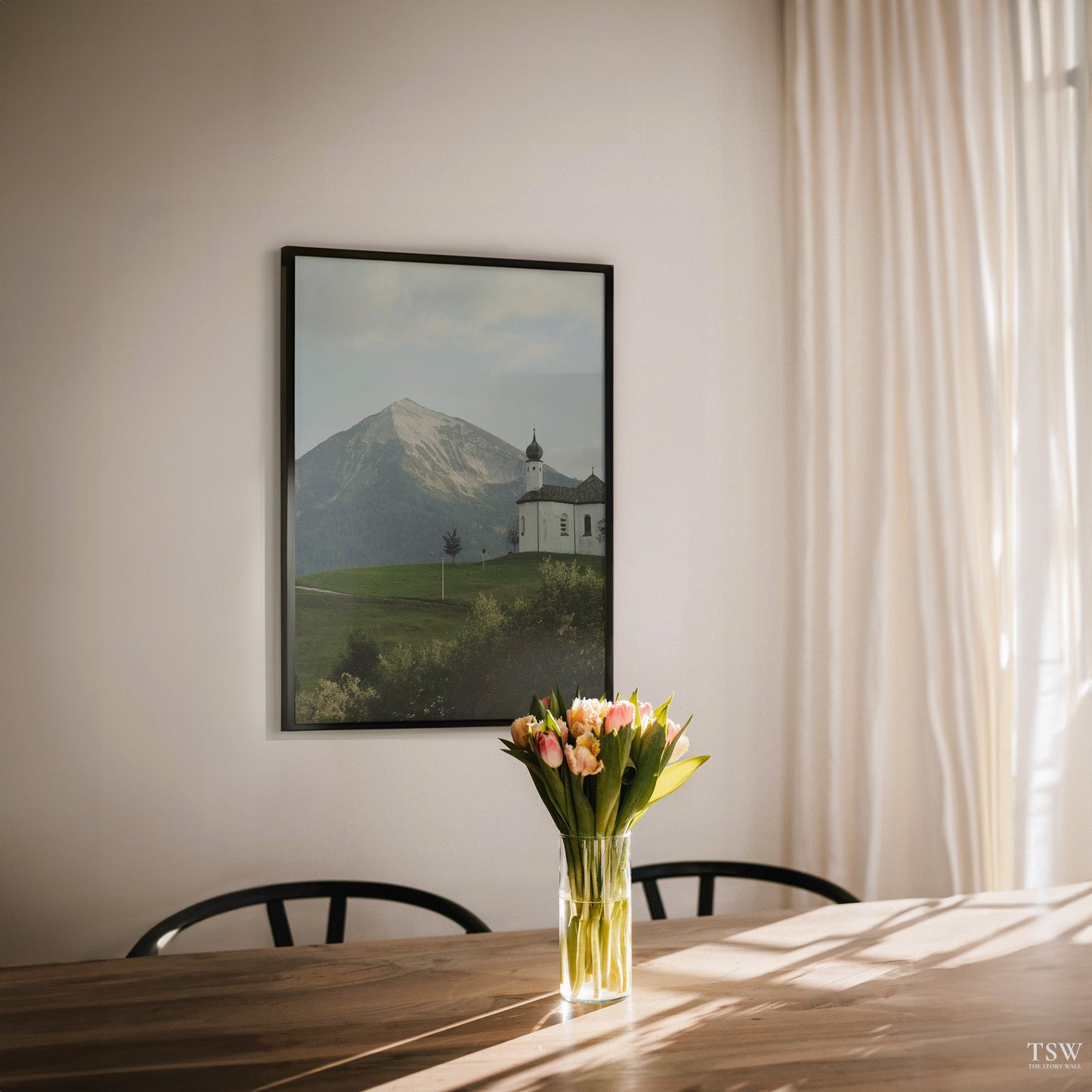 Church in the Tirol Alps - The Story Wall - 