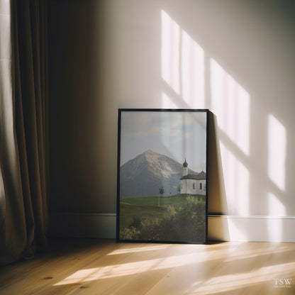 Church in the Tirol Alps - The Story Wall - 