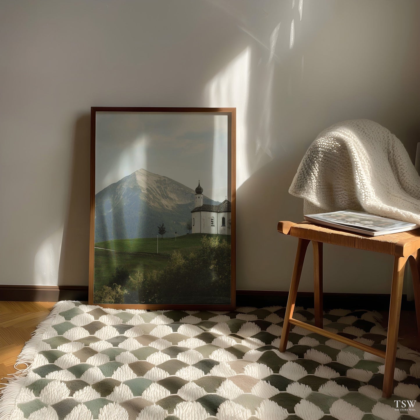 Church in the Tirol Alps - The Story Wall - 