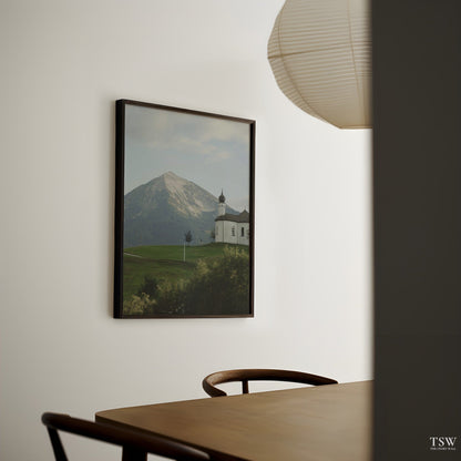 Church in the Tirol Alps - The Story Wall - 