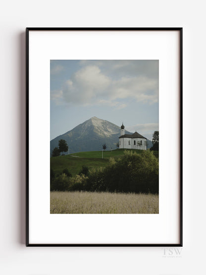 Church in the Tirol Alps - The Story Wall - 