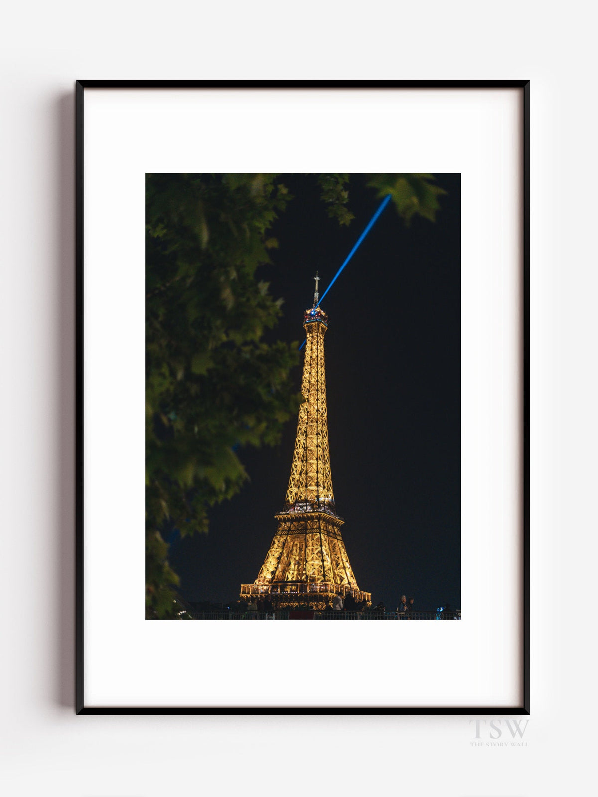 Eiffel Tower Blue Beam, Paris - The Story Wall - 