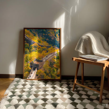 Great Wall of China in Autumn - The Story Wall - 