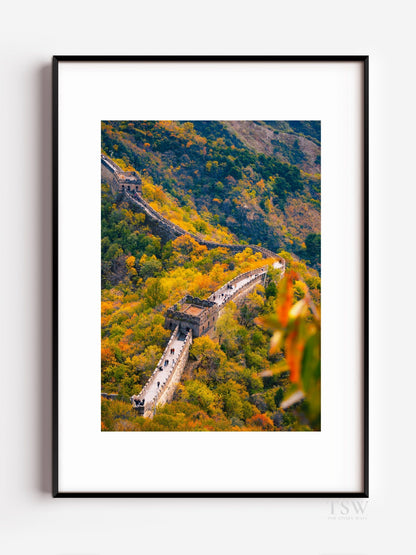 Great Wall of China in Autumn - The Story Wall - 