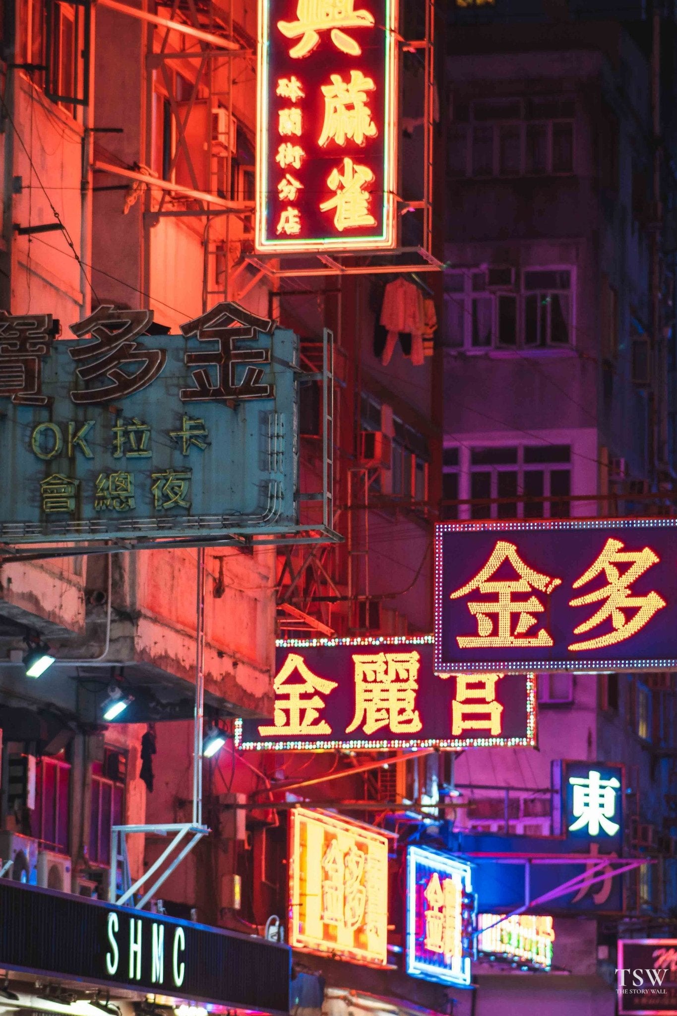 Hong Kong Neon Nights - The Story Wall - 