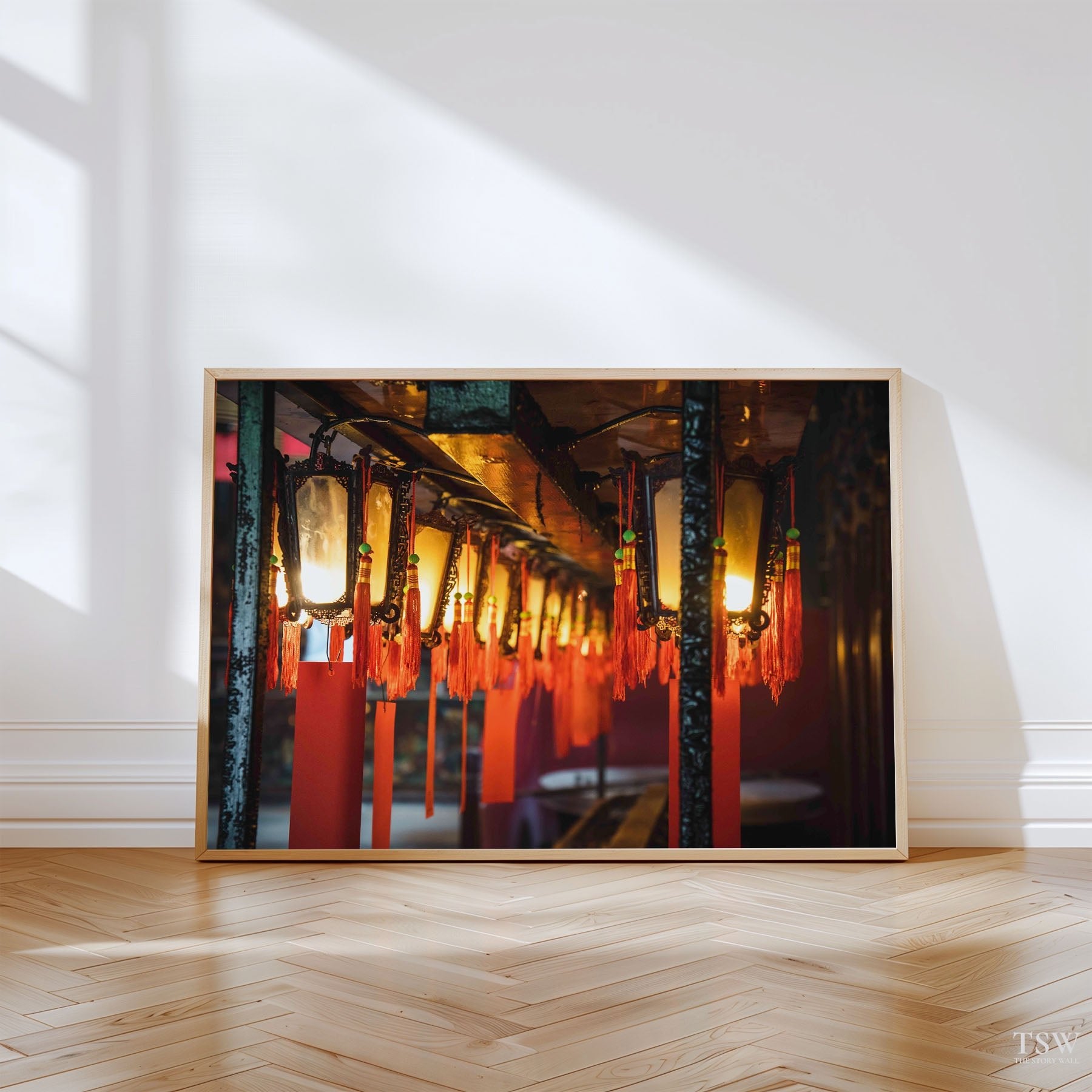 Man Mo Temple Lights, Hong Kong - The Story Wall - 