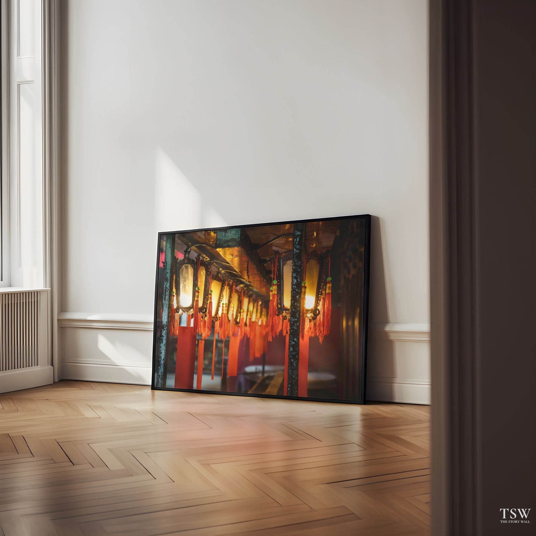 Man Mo Temple Lights, Hong Kong - The Story Wall - 