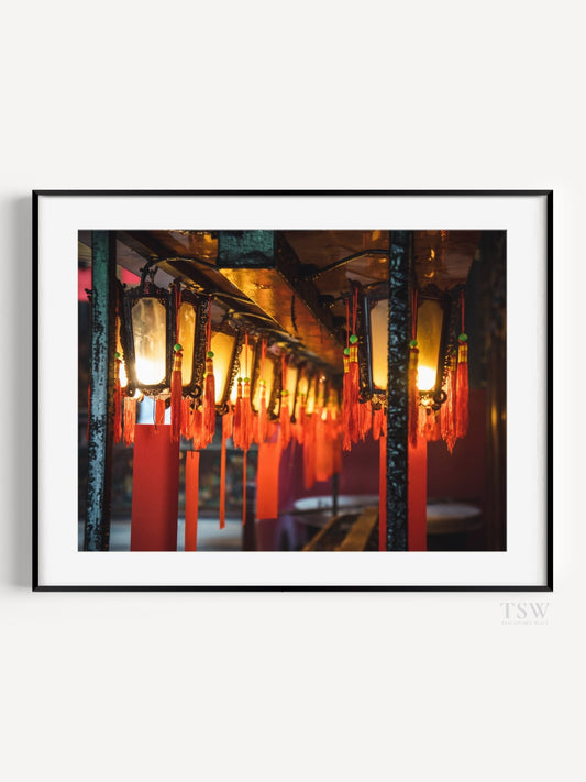 Man Mo Temple Lights, Hong Kong - The Story Wall - 