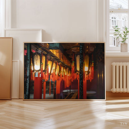 Man Mo Temple Lights, Hong Kong - The Story Wall - 