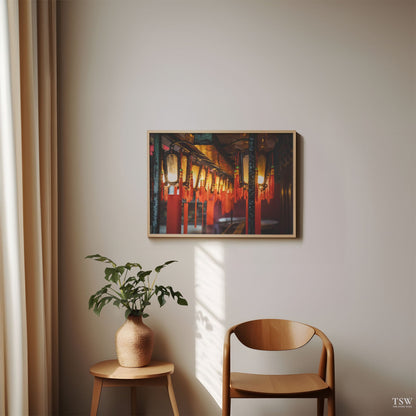 Man Mo Temple Lights, Hong Kong - The Story Wall - 