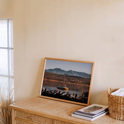 Simsee & Alps Horizon, Bavaria - The Story Wall - 