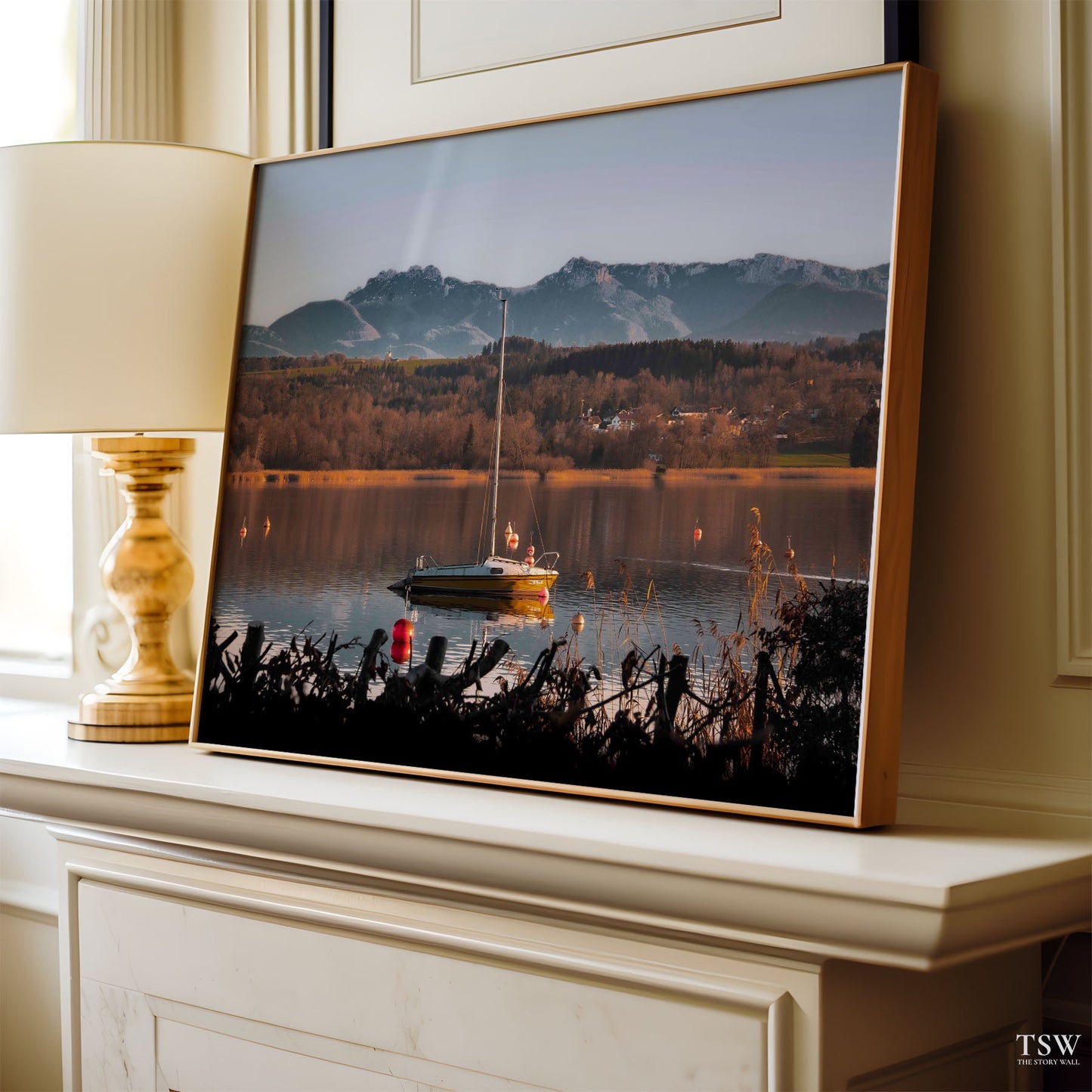 Simsee & Alps Horizon, Bavaria - The Story Wall - 