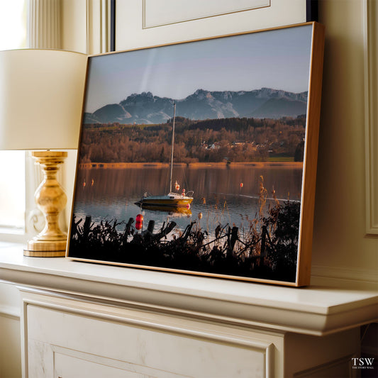 Simsee & Alps Horizon, Bavaria - The Story Wall - 