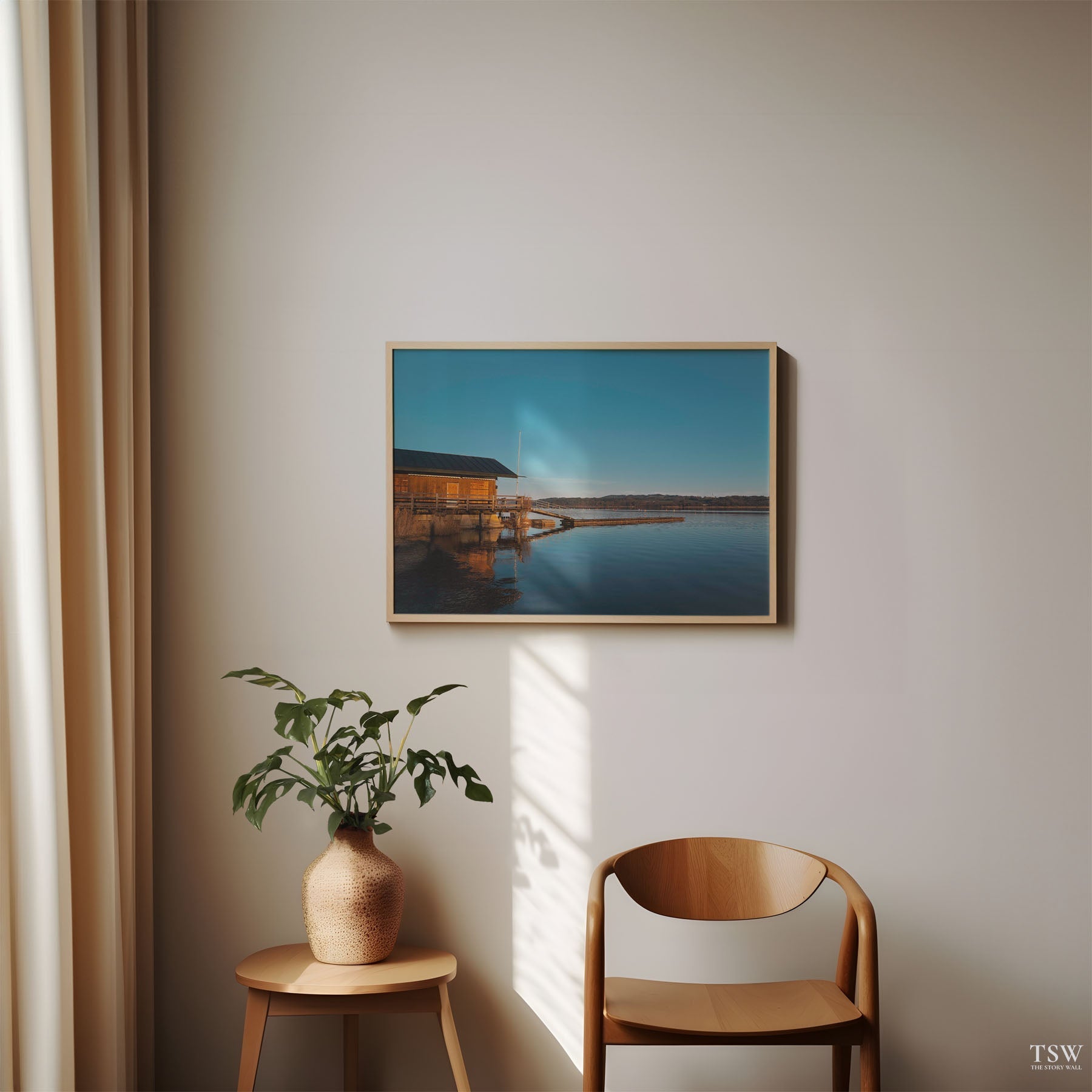 Simsee Pier, Bavaria - The Story Wall - 