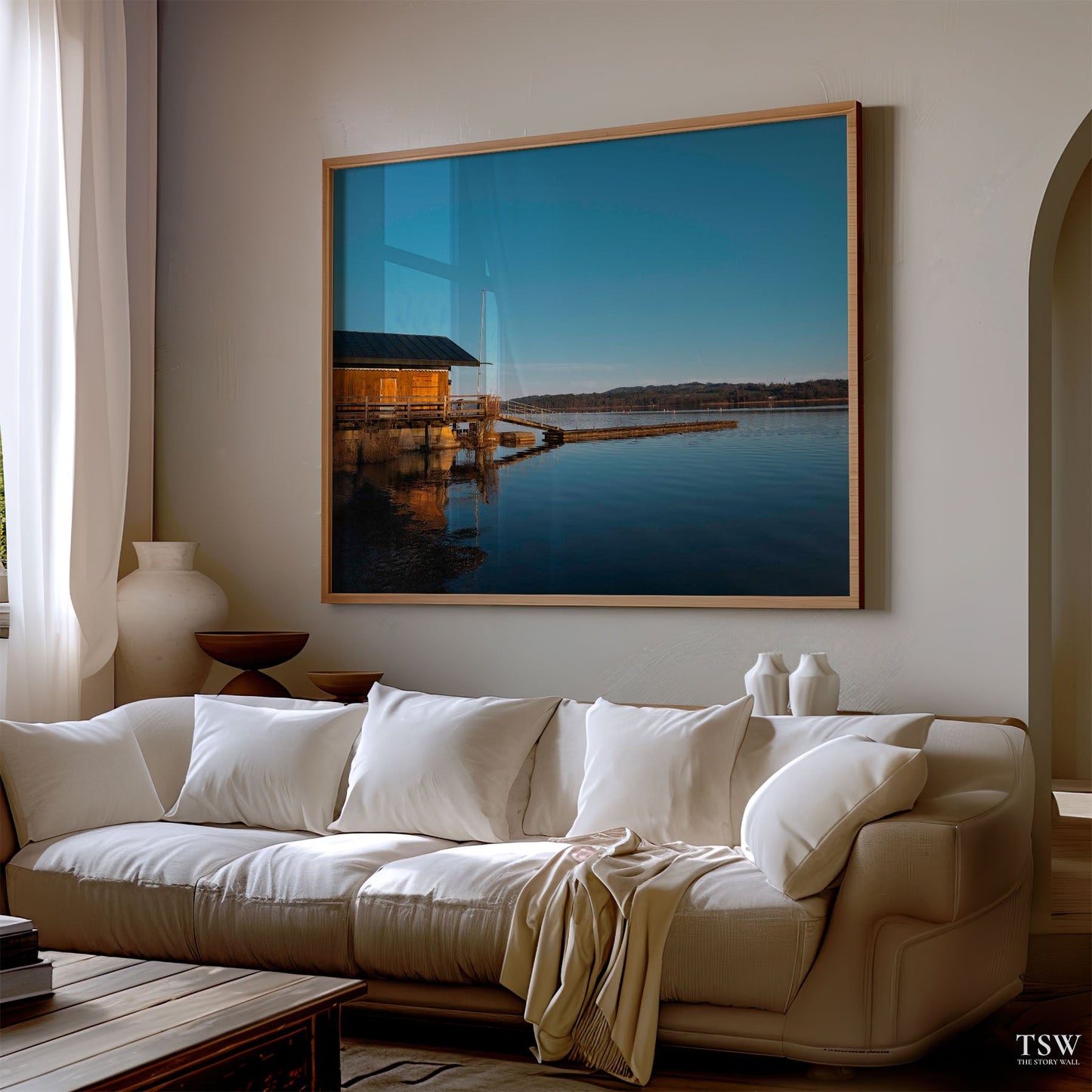 Simsee Pier, Bavaria - The Story Wall - 