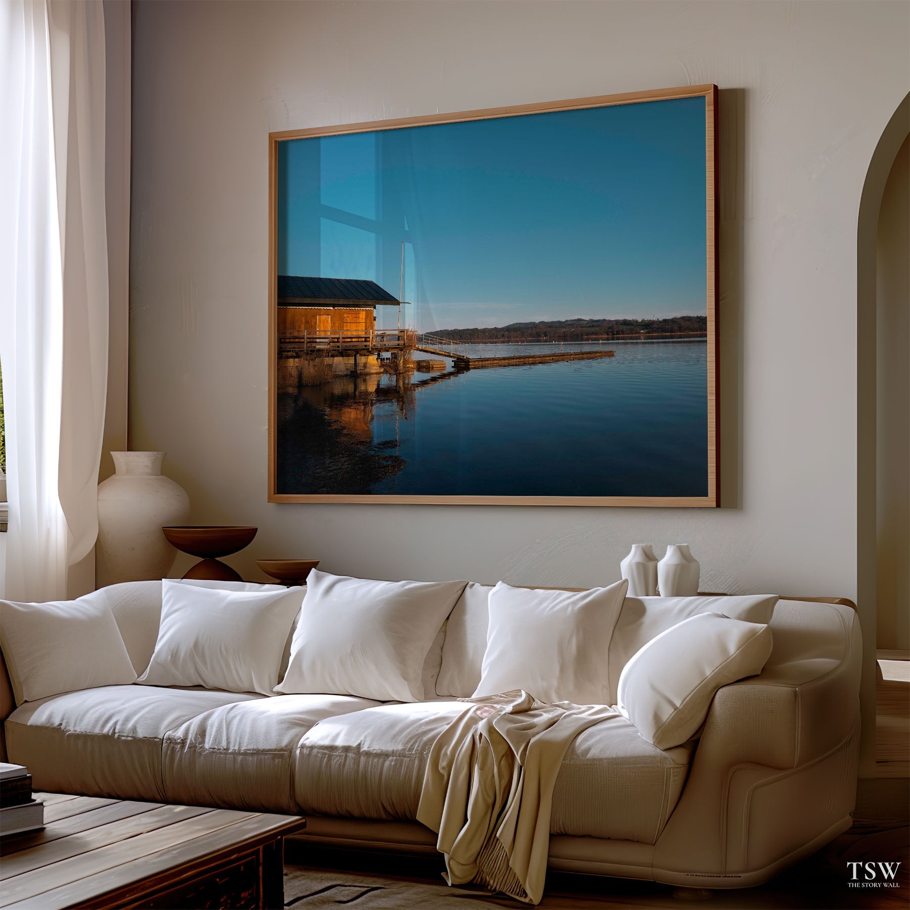 Simsee Pier, Bavaria - The Story Wall - 