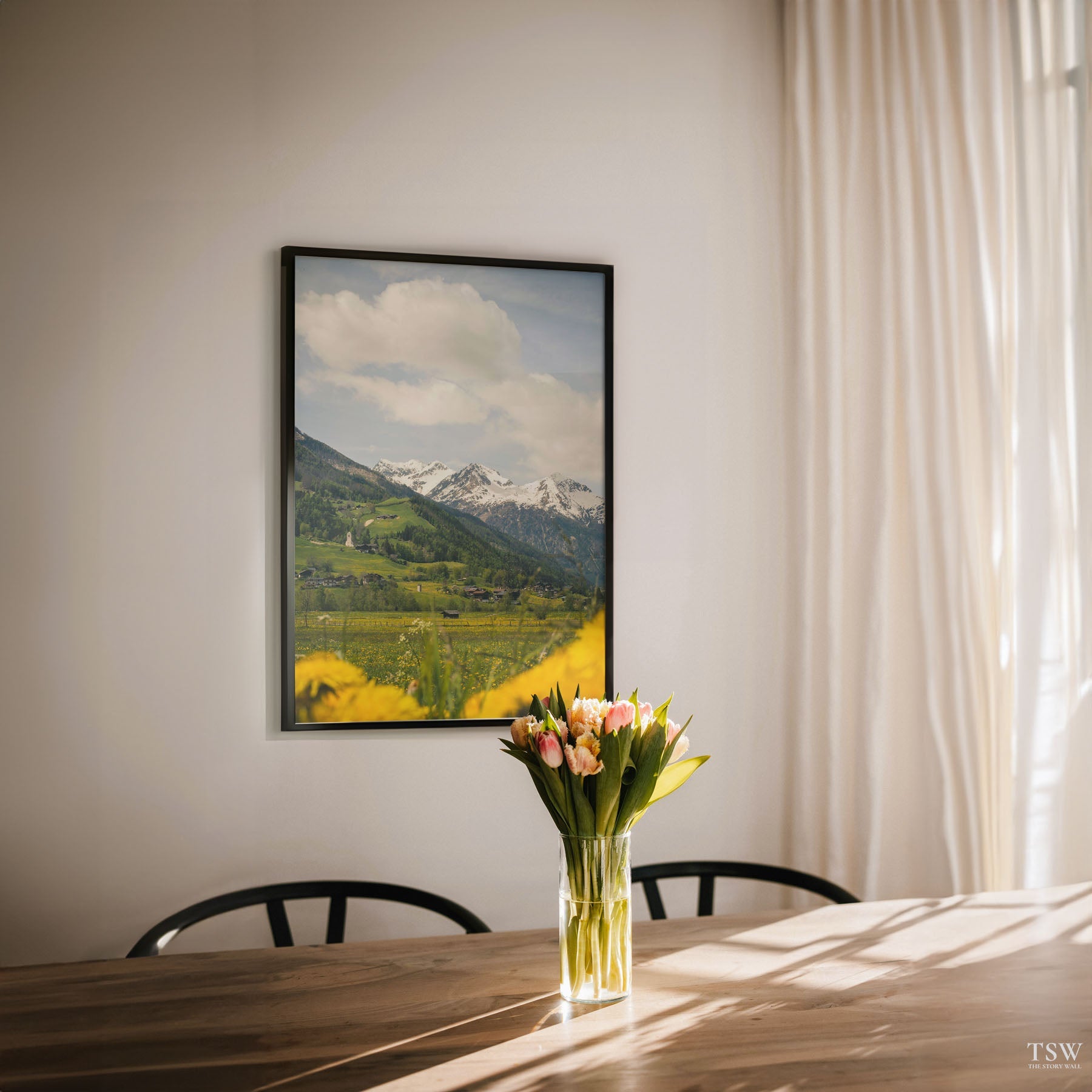 Spring in the Bavarian Alps - The Story Wall - 