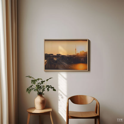 The Story Wall Berlin golden hour travel print