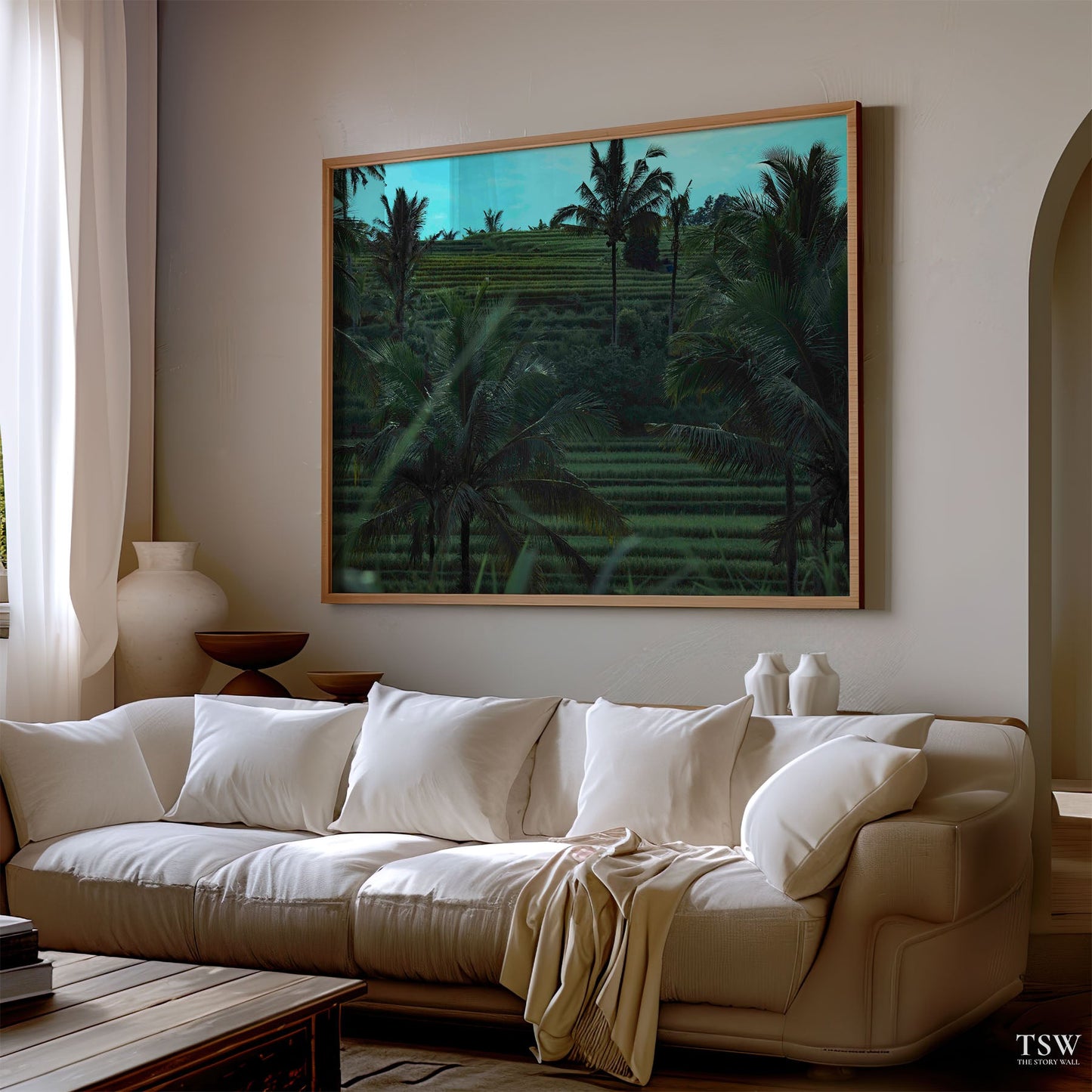Ubud Rice Fields, Bali - The Story Wall - 