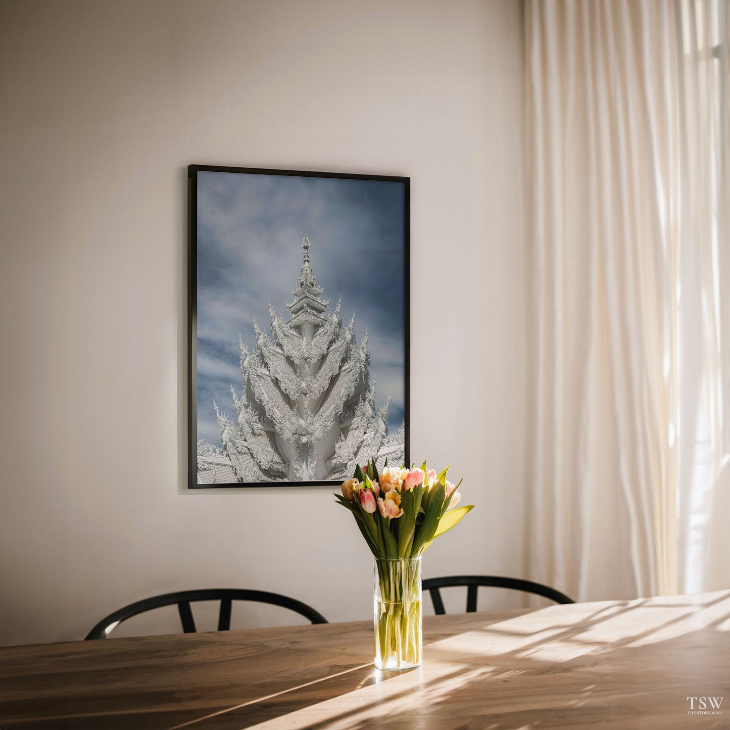 White Temple, Chiang Rai - The Story Wall - 