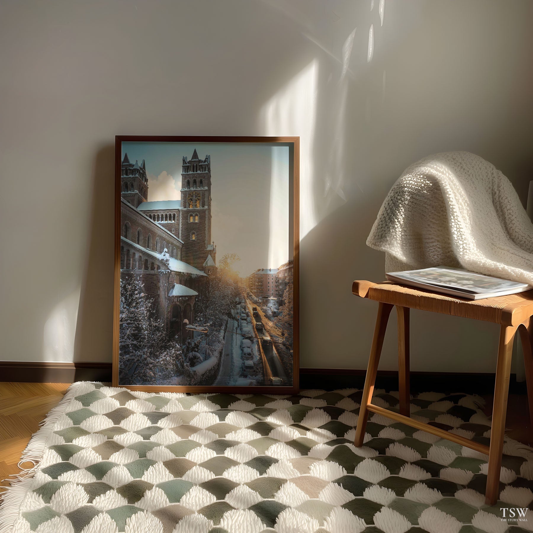 Winter Sunset, Munich - The Story Wall - 